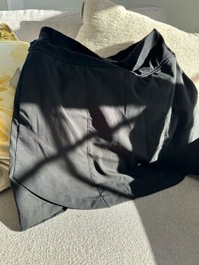 Black Athletic Skort with Built-In Shorts